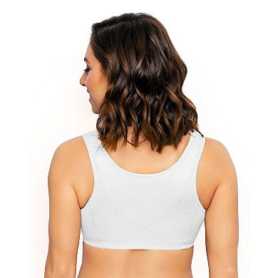 Exquisite Form FULLY Wireless Cotton Back & Posture Support Bra with Front Closure & Lace - 5100531