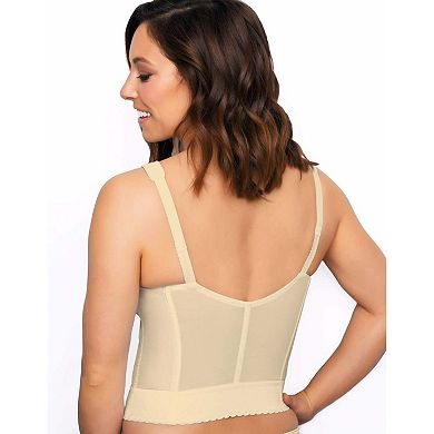 Exquisite Form FULLY Slimming Wireless Posture Support Longline Bra with Front Closure - 5107530