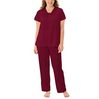 Exquisite Form Nylon Tricot Short Sleeve Matching Pajama Set - 90107