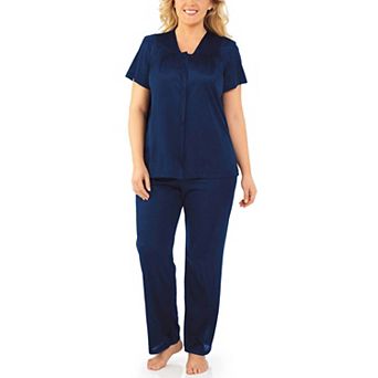 Exquisite Form Nylon Tricot Short Sleeve Matching Pajama Set - 90107