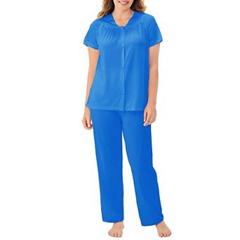 Exquisite Form Nylon Tricot Short Sleeve Matching Pajama Set - 90107