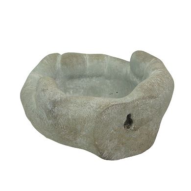 Cement Cupped Hands Wall Mountable Planter and Birdfeeder