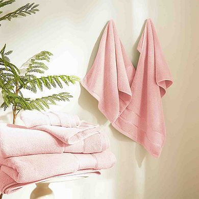 BOGASYL Cotton 6 Piece Bath Towel Set, Ultra-Soft & Highly Absorbent Bathroom Towels
