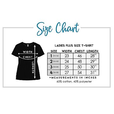 Heart Flag - Women's Plus Size Word Art T-Shirt