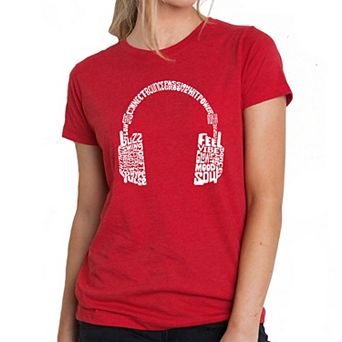 Mood Headphones - Women's Premium Blend Word Art T-Shirt