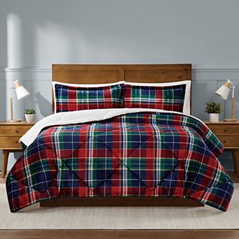 Truly Soft Cuddle Warmth Plaid Comforter Set