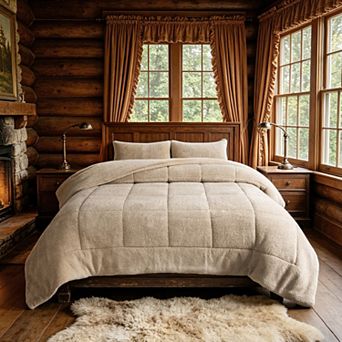 Awesome Home Sherpa Comforter Set