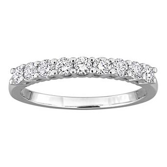 Stella Grace Sterling Silver 1/2 Carat T.W. Round Lab-Grown Diamond Anniversary Ring
