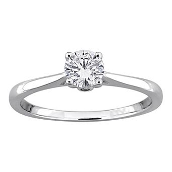 Stella Grace 1/2 Carat T.W. Lab-Grown Diamond Bezel & Prong Solitaire Engagement Ring