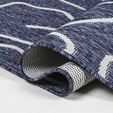 Nolan Modern Coastal Organic Shapes Indoor/Outdoor Area Rug
