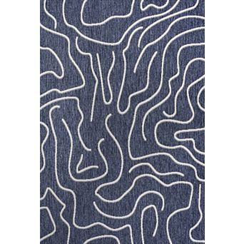 Nolan Modern Coastal Organic Shapes Indoor/Outdoor Area Rug
