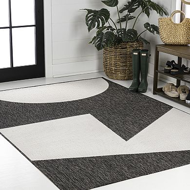 Lucian Modern Geometric Abstract Two-Tone Area Rug
