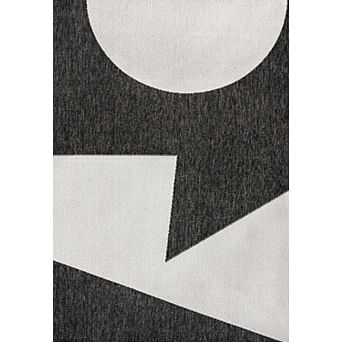 Lucian Modern Geometric Abstract Two-Tone Area Rug