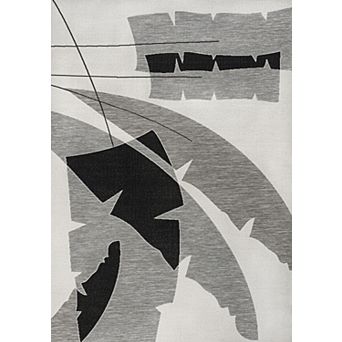 Shelby Coastal Vintage Abstract Palm Leaf Indoor/Outdoor Area Rug