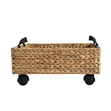 Adaline 18.11" Rectangular Underbed Storage Bin with Wheels and Handles