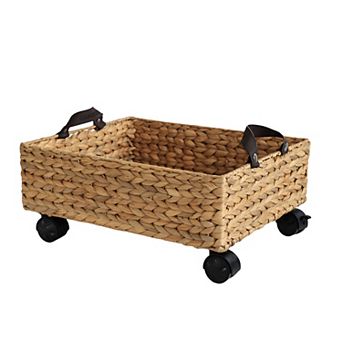 Adaline 18.11" Rectangular Underbed Storage Bin with Wheels and Handles