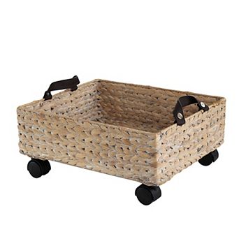 Adaline 18.11" Rectangular Underbed Storage Bin with Wheels and Handles