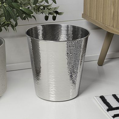 Remi Modern Classic Textured Steel 2-Gallon Wastebasket