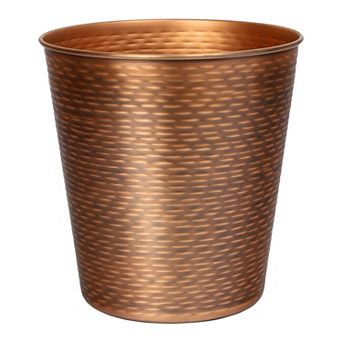 Remi Modern Classic Textured Steel 2-Gallon Wastebasket