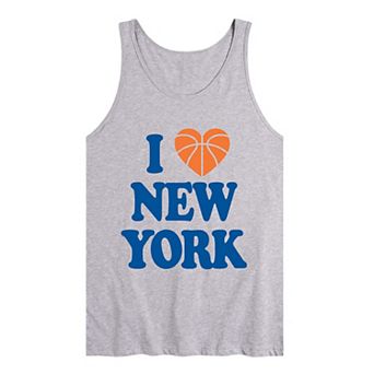 Men's “I Love New York” Basketball Heart Graphic Tank Top
