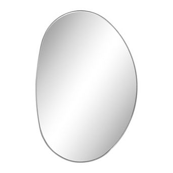 Aurelia Medium Irregular Oval Metal Framed Wall Mounted Mirror
