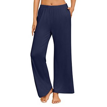 Ekouaer Pajama Pants Soft Comfy Pajama Bottoms Casual Stretch Wide Leg Pants with Pockets