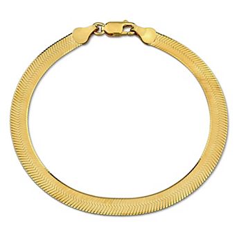 Stella Grace Sterling Silver Herringbone Chain Bracelet