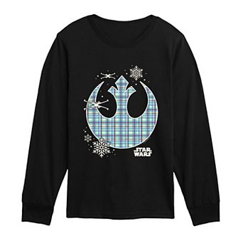 Boys 8-20 Star Wars Holiday Rebel Icon Long Sleeve Graphic Tee