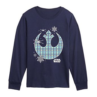 Boys 8-20 Star Wars Holiday Rebel Icon Long Sleeve Graphic Tee