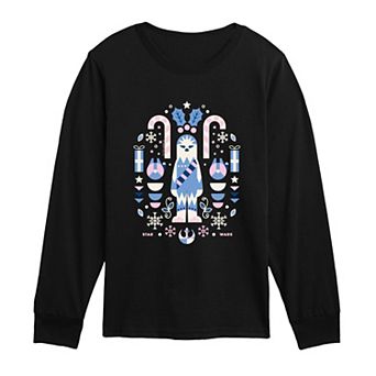 Boys 8-20 Star Wars Chewbacca Christmas Long Sleeve Graphic Tee