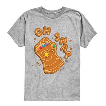 Boys 8-20 Marvel Thanos "Oh Snap" Christmas Cookie Short Sleeve Graphic Tee