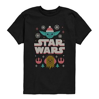 Boys 8-20 Star Wars Yoda & Chewbacca Short Sleeve Graphic Tee