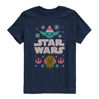 Boys 8-20 Star Wars Yoda & Chewbacca Short Sleeve Graphic Tee