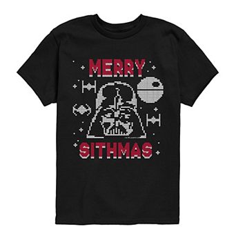 Boys 8-20 Star Wars Darth Vader "Merry Sithmas" Short Sleeve Graphic Tee