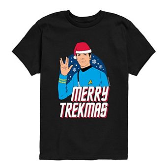 Boys 8-20 Star Trek "Merry Trekmas" Short Sleeve Graphic Tee
