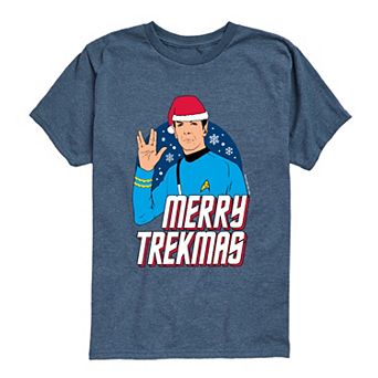 Boys 8-20 Star Trek "Merry Trekmas" Short Sleeve Graphic Tee