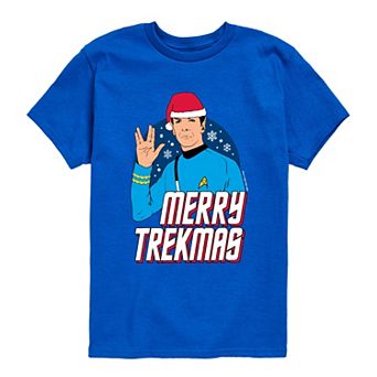 Boys 8-20 Star Trek "Merry Trekmas" Short Sleeve Graphic Tee
