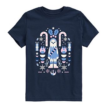 Boys 8-20 Star Wars Chewbacca Christmas Short Sleeve Graphic Tee