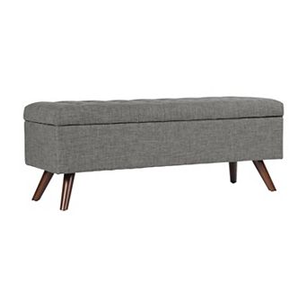 HomePop Modern Tufted Storage Bench