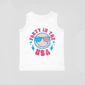 SmileyWorld Party In The USA - Toddler Graphic Tank