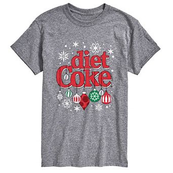 Big & Tall Diet Coke Holiday Ornaments Graphic T-Shirt