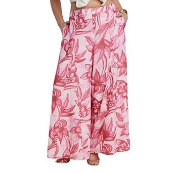 ELOQUII Women's Plus Size Patbo X Wide-Leg Godet Pants