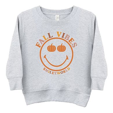 SmileyWorld Fall Vibes - Toddler Graphic Sweatshirt