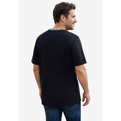 KingSize Men's Big & Tall Double-Tipped T-Shirt