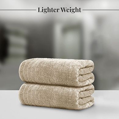 4 Pack Super Soft Absorbent Bath Towels Quick Dry Lightweight Cotton