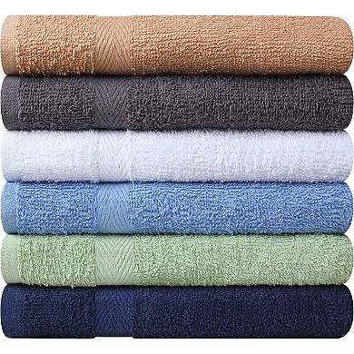 6 Pack Super Absorbent Quick Dry Soft Cotton Bath Towel Set