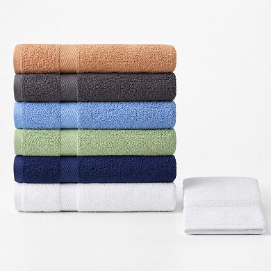 6 Pack Super Absorbent Quick Dry Soft Cotton Bath Towel Set