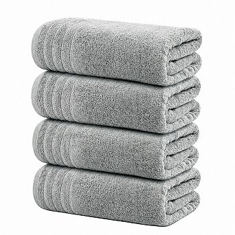 4 Pack Super Soft Absorbent Quick Dry Bath Towels Extra Large Fine Cotton
