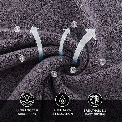 24 Pack Soft Premium Washcloths Set, Quick Drying - Highly Absorbent Coral Velvet Bathroom