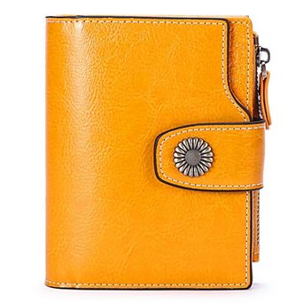 Women's Lightweight Genuine Leather RFID Blocking Wallet with Card Holders